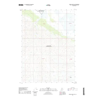 2017 Map of Bering Glacier D-2 NW, 2017 Print
