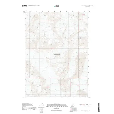 2017 Map of Bering Glacier D-2 SW, 2017 Print