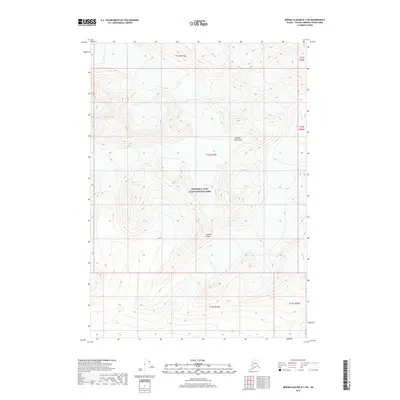 2017 Map of Bering Glacier D-3 SW, 2017 Print