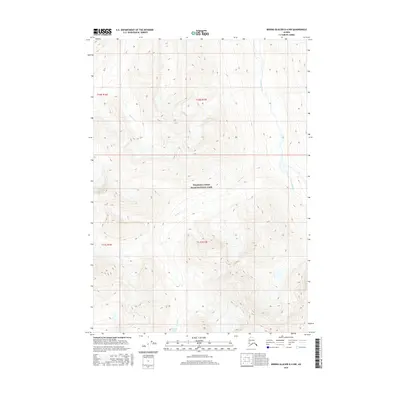 2016 Map of Bering Glacier D-4 NW, 2016 Print