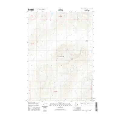 2016 Map of Bering Glacier D-4 SW, 2016 Print