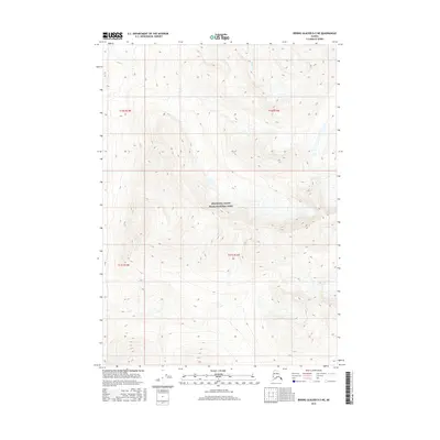 2016 Map of Bering Glacier D-5 NE, 2016 Print
