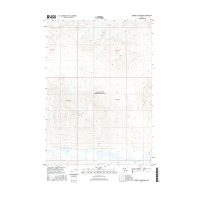 2016 Map of Bering Glacier D-6 NE, 2016 Print
