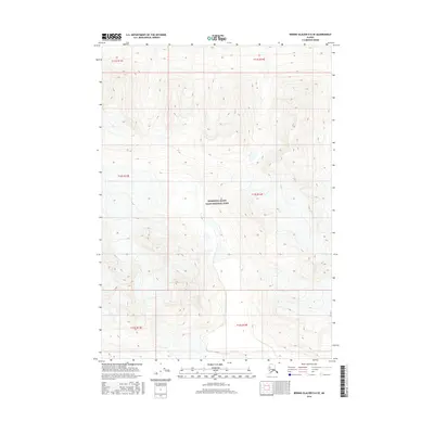 2016 Map of Bering Glacier D-6 SE, 2016 Print
