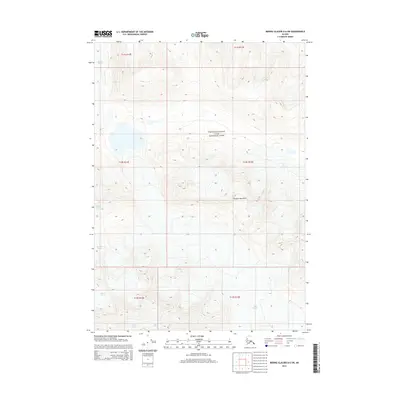 2014 Map of Bering Glacier D-6 SW, 2014 Print