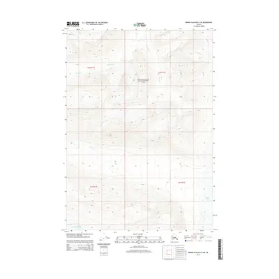 2014 Map of Bering Glacier D-7 NE, 2014 Print