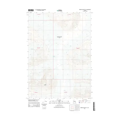 2014 Map of Bering Glacier D-7 SE, 2014 Print