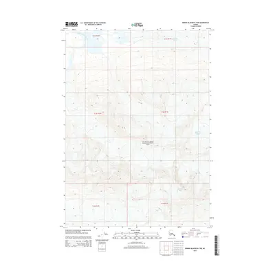 2014 Map of Bering Glacier D-7 SW, 2014 Print