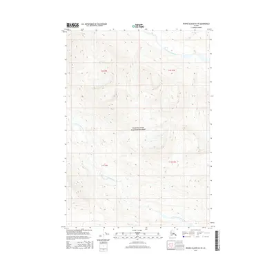 2016 Map of Bering Glacier D-8 NE, 2016 Print