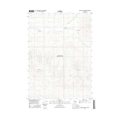 2016 Map of Bering Glacier D-8 NW, 2016 Print