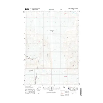 2014 Map of Bering Glacier D-8 SE, 2014 Print