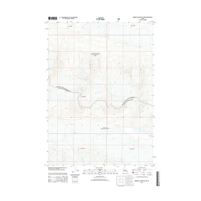 2014 Map of Bering Glacier D-8 SW, 2014 Print