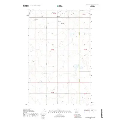 2020 Map of Berkholder Reservoir, 2020 Print