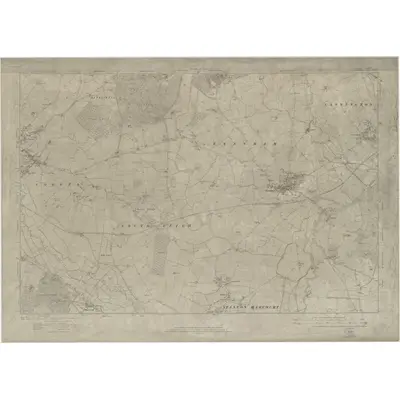 1910 Map of Berkshire I, 1922 Print