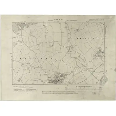 1910 Map of Berkshire I.NE, 1914 Print