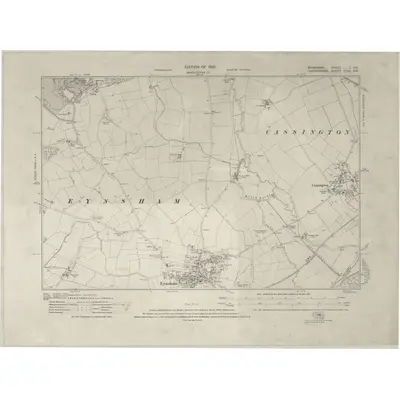 1910 Map of Berkshire I.NE, 1922 Print