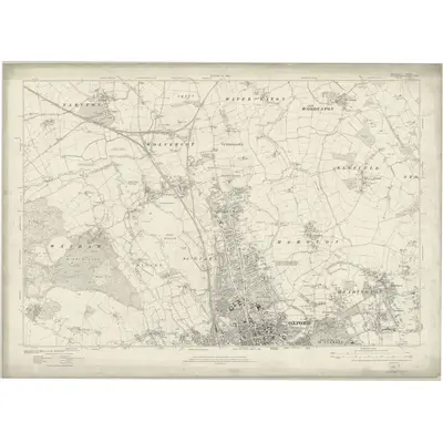 1911 Map of Berkshire II, 1922 Print