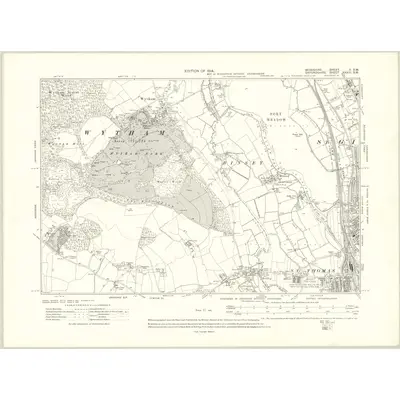 1911 Map of Berkshire II.SW, 1914 Print