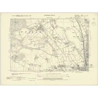1938 Map of Berkshire II.SW, 1944 Print