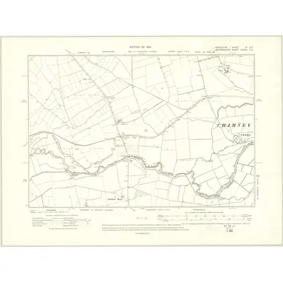 1910 Map of Berkshire IV.SE, 1914 Print