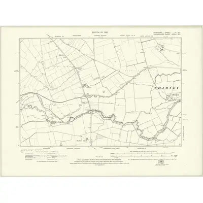 1910 Map of Berkshire IV.SE, 1922 Print