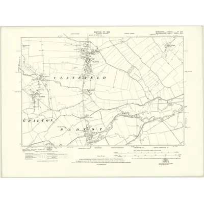 1910 Map of Berkshire IV.SW, 1922 Print