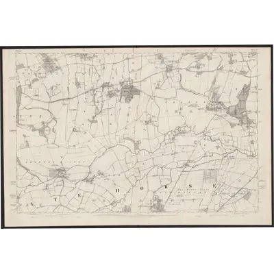1875 Map of Berkshire IX, 1883 Print