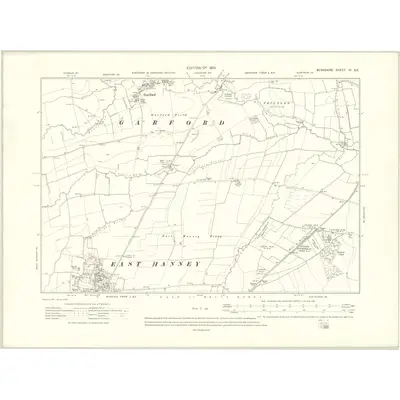 1910 Map of Berkshire IX.SE, 1913 Print