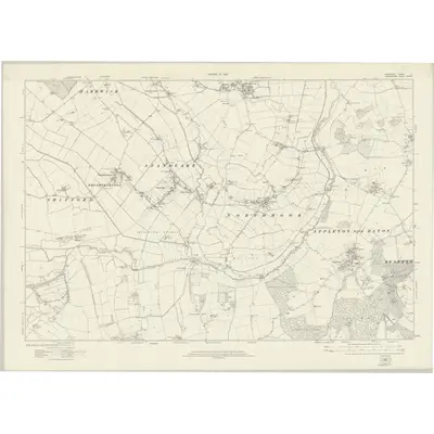 1910 Map of Berkshire V, 1922 Print