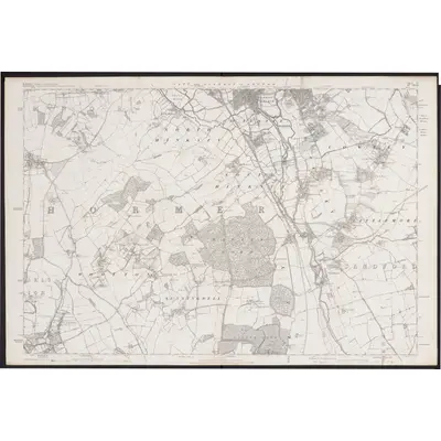 1876 Map of Berkshire VI, 1886 Print