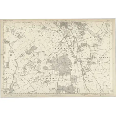 1876 Map of Berkshire VI, 1886 Print