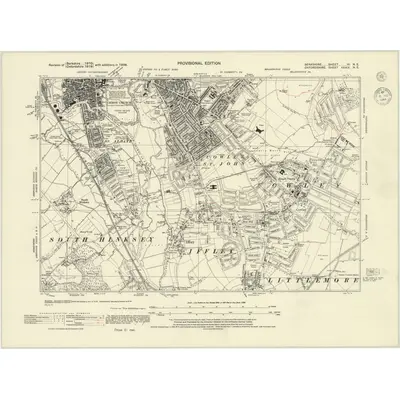 1938 Map of Berkshire VI.NE, 1944 Print