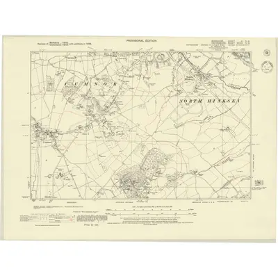 1938 Map of Berkshire VI.NW, 1944 Print