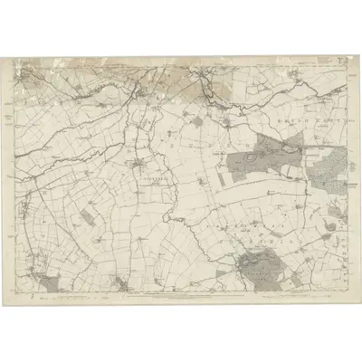 1876 Map of Berkshire VII, 1883 Print