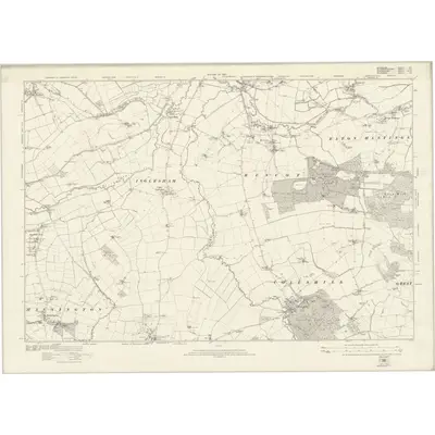 1910 Map of Berkshire VII, 1924 Print