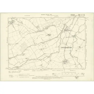 1898 Map of Berkshire VII.NW, 1900 Print