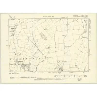 1888 Map of Berkshire VII.SW, 1900 Print