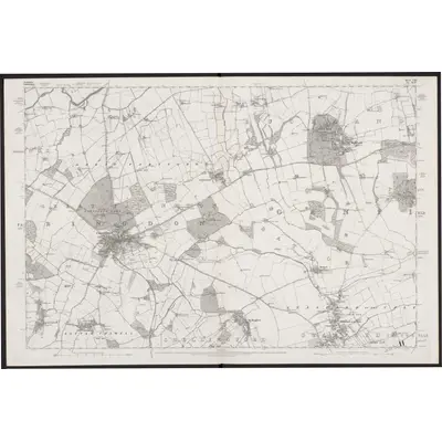 1876 Map of Berkshire VIII, 1883 Print