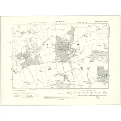 1910 Map of Berkshire VIII.NE, 1914 Print