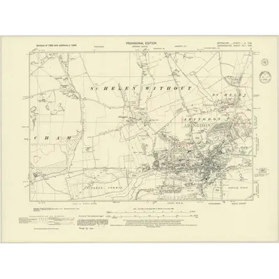 1938 Map of Berkshire X.NW, 1944 Print