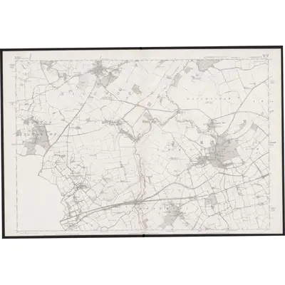1876 Map of Berkshire XII, 1883 Print