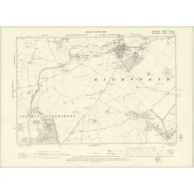 1898 Map of Berkshire XII.NW, 1900 Print