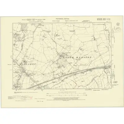 1938 Map of Berkshire XII.SW, 1944 Print