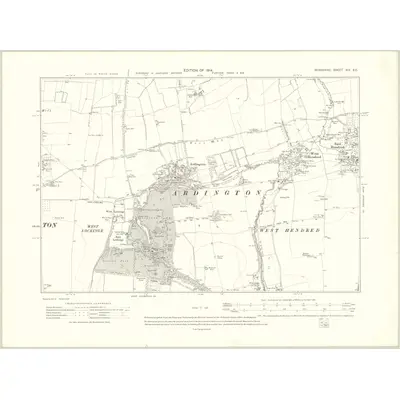 1910 Map of Berkshire XIV.SE, 1914 Print