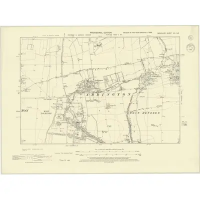 1938 Map of Berkshire XIV.SE, 1944 Print