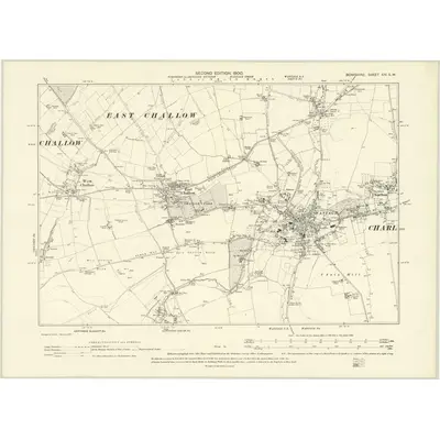 1898 Map of Berkshire XIV.SW, 1900 Print