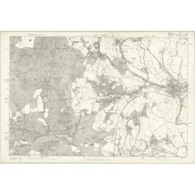 1868 Map of Berkshire XL, 1881 Print