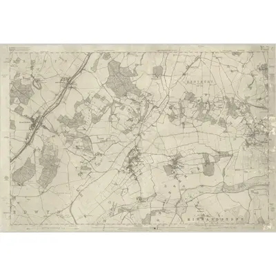 1873 Map of Berkshire XLI, 1877 Print