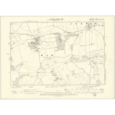 1899 Map of Berkshire XLI.SE, 1900 Print