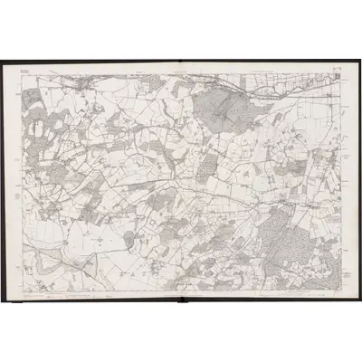 1873 Map of Berkshire XLII, 1877 Print